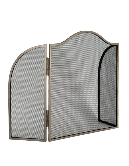 Affordable industrial style furniture Hill Interiors Antiqued Silver Fire Screen 24539 for modern home decor, free shipping opt