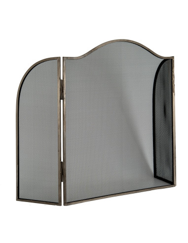 Affordable industrial style furniture Hill Interiors Antiqued Silver Large  Fire Screen 24538 for modern home decor, free shipp