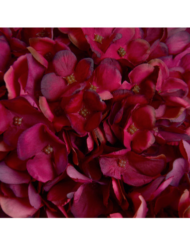 Full dimensions and specifications of Hill Interiors Autumn Ruby Hydrangea 19067: Height 42.00cm, Width 18.00cm, perfect for yo