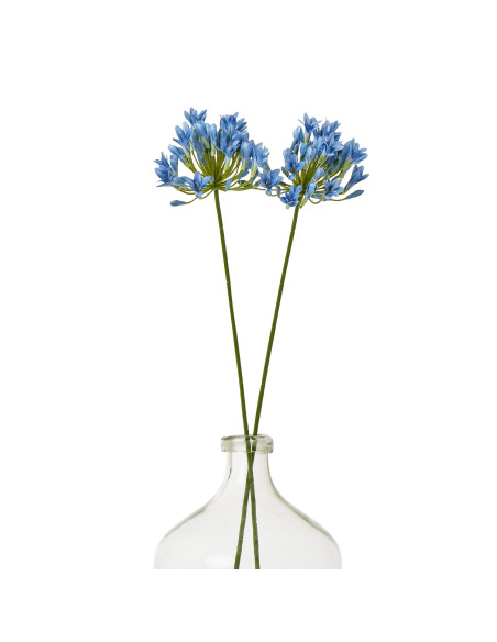 Affordable industrial style furniture Hill Interiors Blue Agapanthus Stem 23867 for modern home decor, free shipping options an