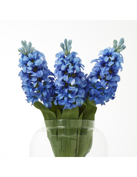 Affordable industrial style furniture Hill Interiors Blue Hyacinth Stem 23875 for modern home decor, free shipping options and