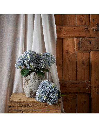 Affordable industrial style furniture Hill Interiors Blue Hydrangea Bunch 22622 for modern home decor, free shipping options an