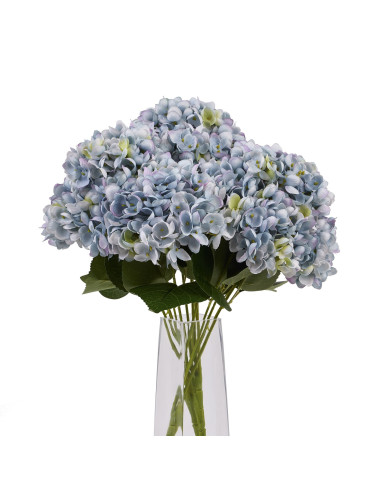 Full dimensions and specifications of Hill Interiors Blue Hydrangea Bunch 22622: Height 47.00cm, Width 23.00cm, perfect for you