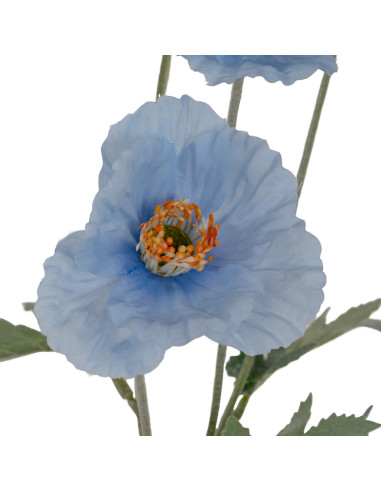 Affordable industrial style furniture Hill Interiors Blue Papaver Oppy Spray 24552 for modern home decor, free shipping options