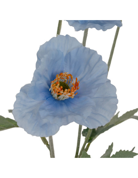 Affordable industrial style furniture Hill Interiors Blue Papaver Oppy Spray 24552 for modern home decor, free shipping options