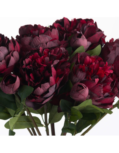Full dimensions and specifications of Hill Interiors Burgundy Peony Rose 19739: Height 58.00cm, Width 20.00cm, perfect for your