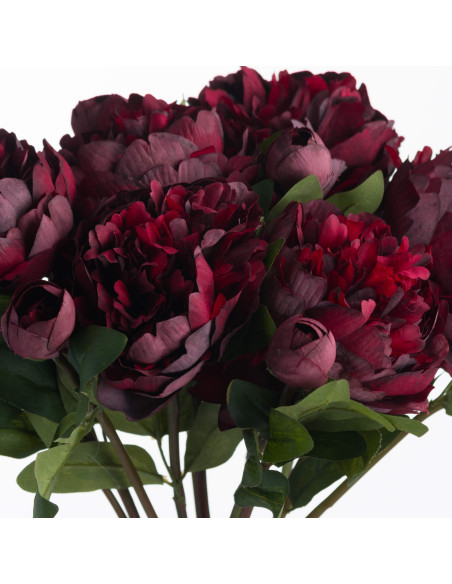 Full dimensions and specifications of Hill Interiors Burgundy Peony Rose 19739: Height 58.00cm, Width 20.00cm, perfect for your