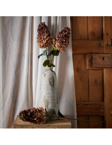 Affordable industrial style furniture Hill Interiors Burgundy Spear Hydrangea 22623 for modern home decor, free shipping option