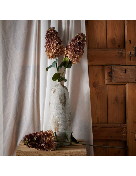 Affordable industrial style furniture Hill Interiors Burgundy Spear Hydrangea 22623 for modern home decor, free shipping option