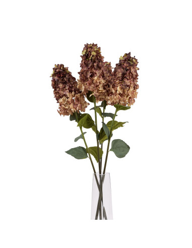 Full dimensions and specifications of Hill Interiors Burgundy Spear Hydrangea 22623: Height 88.00cm, Width 15.00cm, perfect for