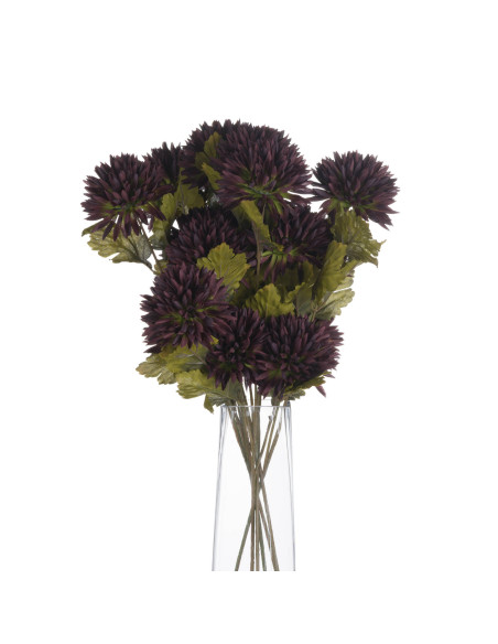 High-quality metal and wood construction of Hill Interiors SKU 19574 Chocolate Chrysanthemum, detailed view for UK customers.