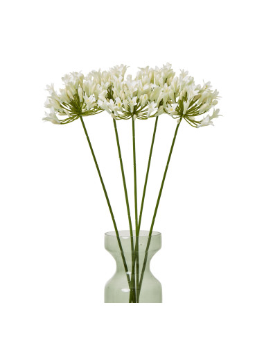 Affordable industrial style furniture Hill Interiors Cream Agapanthus Spray 23868 for modern home decor, free shipping options