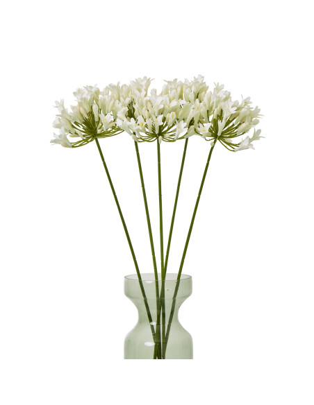 Affordable industrial style furniture Hill Interiors Cream Agapanthus Spray 23868 for modern home decor, free shipping options
