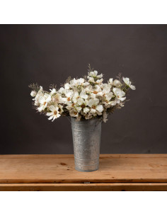 High-quality metal and wood construction of Hill Interiors SKU 19572 Cream Cosmos Spray, detailed view for UK customers. 2