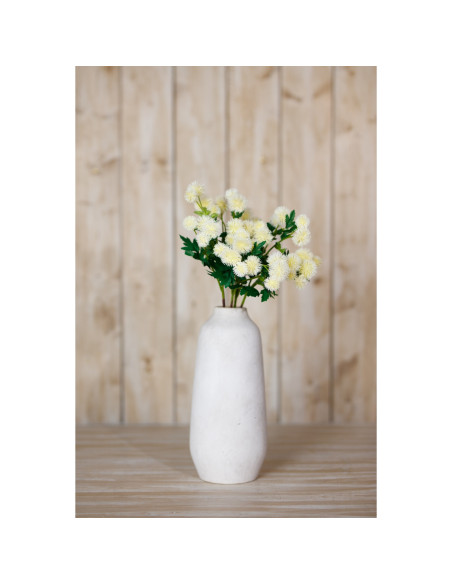 High-quality metal and wood construction of Hill Interiors SKU 23836 Cream Globe Thistle Spray, detailed view for UK customers.