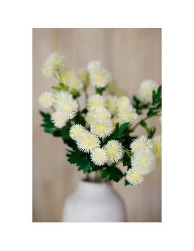 Full dimensions and specifications of Hill Interiors Cream Globe Thistle Spray 23836: Height 56.00cm, Width 0.00cm, perfect for