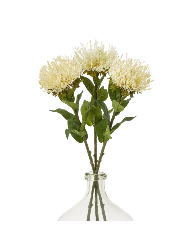 Affordable industrial style furniture Hill Interiors Cream Protea Lorea Stem 23844 for modern home decor, free shipping options