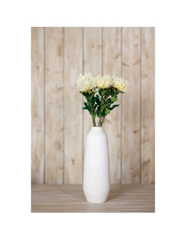 High-quality metal and wood construction of Hill Interiors SKU 23844 Cream Protea Lorea Stem, detailed view for UK customers.