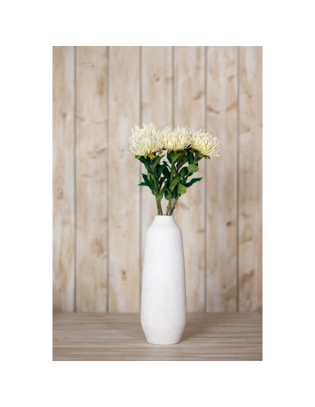 High-quality metal and wood construction of Hill Interiors SKU 23844 Cream Protea Lorea Stem, detailed view for UK customers.