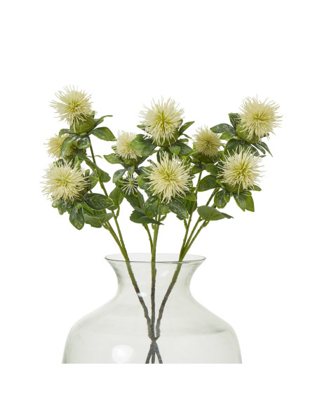 Affordable industrial style furniture Hill Interiors Cream Safflower Spray 23816 for modern home decor, free shipping options a