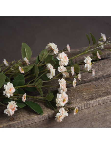 Affordable industrial style furniture Hill Interiors Cream Wild Meadow Rose 19043 for modern home decor, free shipping options