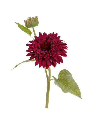 Affordable industrial style furniture Hill Interiors Dahlia Burgundy Raven Stem 24403 for modern home decor, free shipping opti