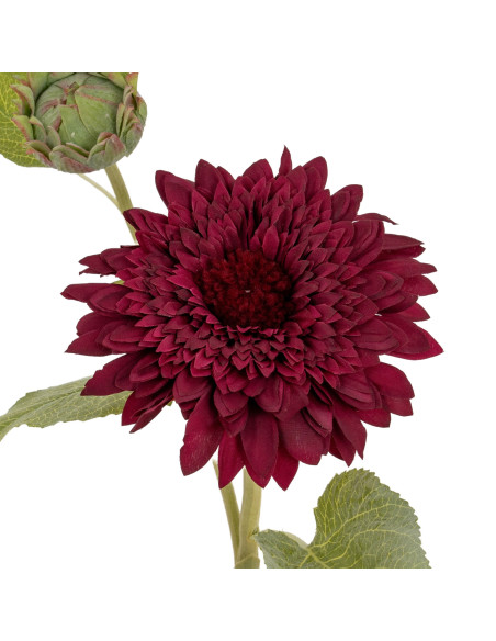 Full dimensions and specifications of Hill Interiors Dahlia Burgundy Raven Stem 24403: Height 47.00cm, Width 0.00cm, perfect fo