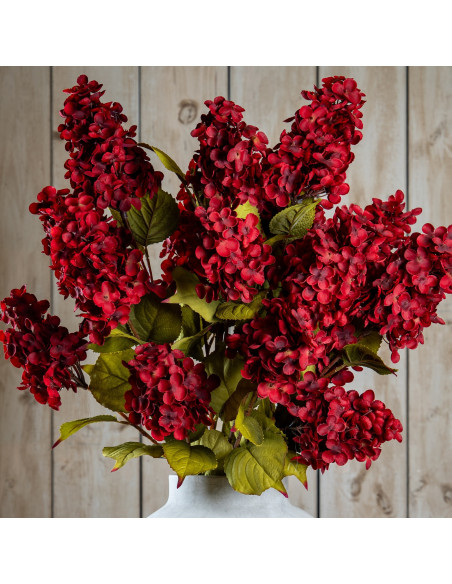 Hill Interiors Dark Red Spear Hydrangea Spray 24404 - Authentic Hill Interiors furniture directly from FastDaddy UK. Exclusive