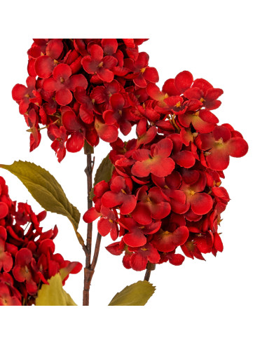 Full dimensions and specifications of Hill Interiors Dark Red Spear Hydrangea Spray 24404: Height 97.00cm, Width 0.00cm, perfec