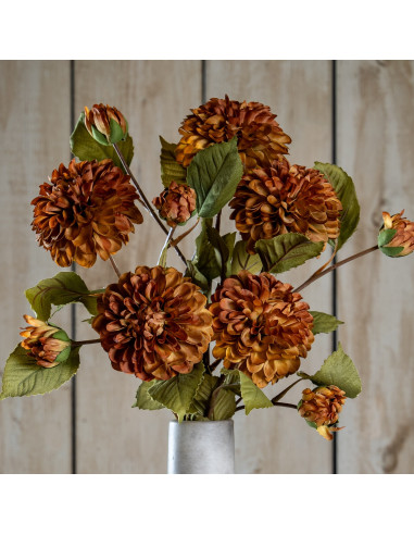 Hill Interiors Deep Mustard Dahlia Stem 22193 - Authentic Hill Interiors furniture directly from FastDaddy UK. Exclusive collec