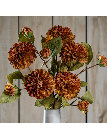 Hill Interiors Deep Mustard Dahlia Stem 22193 - Authentic Hill Interiors furniture directly from FastDaddy UK. Exclusive collec