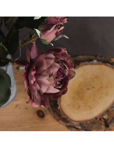 Affordable industrial style furniture Hill Interiors Dusty Pink Spray Rose Peony 19029 for modern home decor, free shipping opt