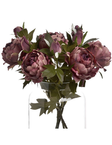 High-quality metal and wood construction of Hill Interiors SKU 19029 Dusty Pink Spray Rose Peony, detailed view for UK customer