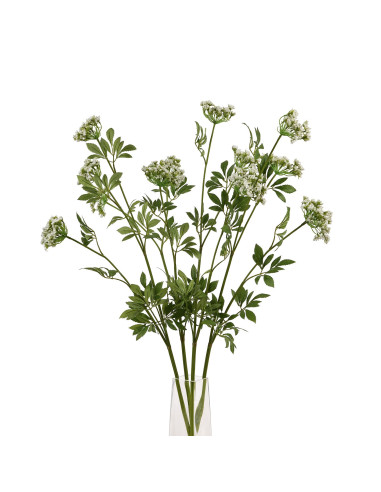 Full dimensions and specifications of Hill Interiors Faux White Cow Parsley Ammi 22642: Height 100.00cm, Width 10.00cm, perfect