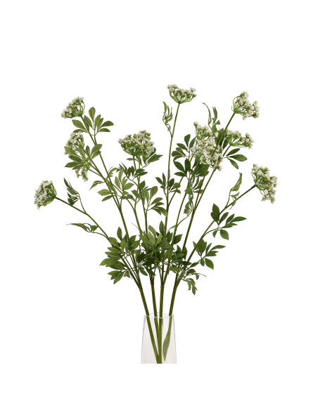 Full dimensions and specifications of Hill Interiors Faux White Cow Parsley Ammi 22642: Height 100.00cm, Width 10.00cm, perfect
