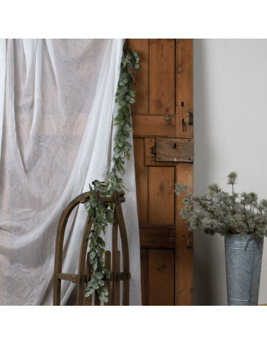 Affordable industrial style furniture Hill Interiors Frosted Pine And Eucalyptus Garland 22749 for modern home decor, free ship