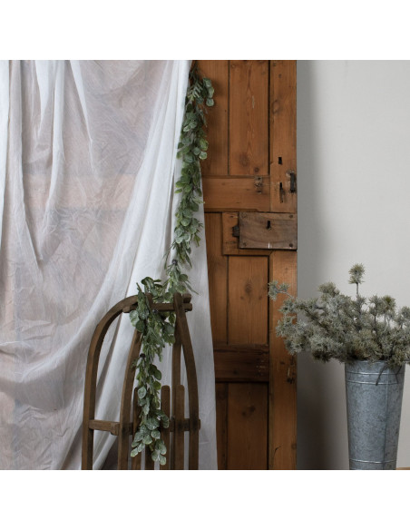 Affordable industrial style furniture Hill Interiors Frosted Pine And Eucalyptus Garland 22749 for modern home decor, free ship