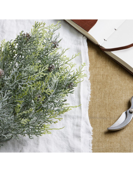 Buy Hill Interiors 22744 Frosted Pine Spray Stem With Pinecones online in UK with fast delivery from FastDaddy UK, your furnitu