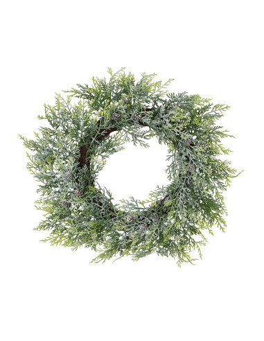 Hill Interiors Frosted Pine Wreath With Pinecones 22747 - Authentic Hill Interiors furniture directly from FastDaddy UK. Exclus