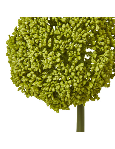 High-quality metal and wood construction of Hill Interiors SKU 23851 Green Allium Stem, detailed view for UK customers.