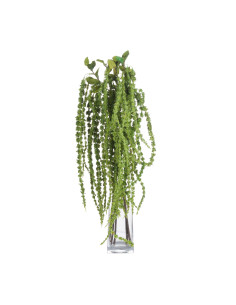 High-quality metal and wood construction of Hill Interiors SKU 19557 Green Amaranthus, detailed view for UK customers.