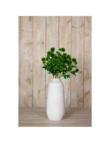 High-quality metal and wood construction of Hill Interiors SKU 23835 Green Globe Thistle Spray, detailed view for UK customers.