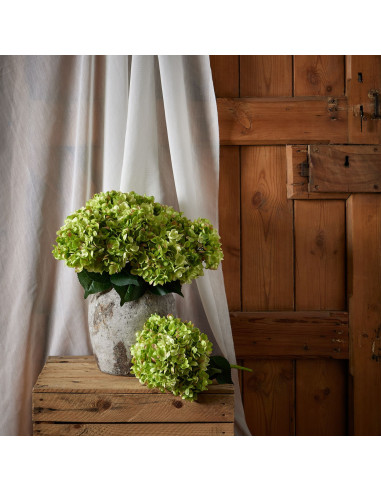 Affordable industrial style furniture Hill Interiors Green Hydrangea Bunch 22620 for modern home decor, free shipping options a