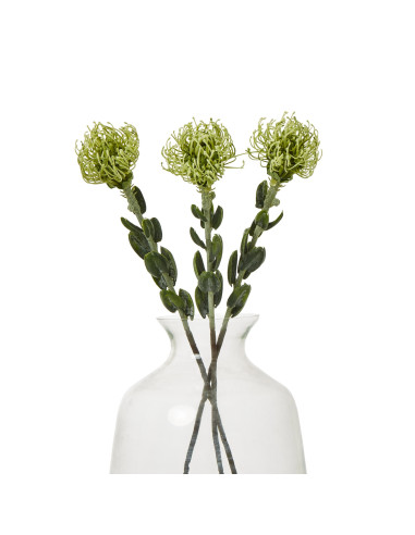 Affordable industrial style furniture Hill Interiors Green Pincushion Protea Spray 23838 for modern home decor, free shipping o