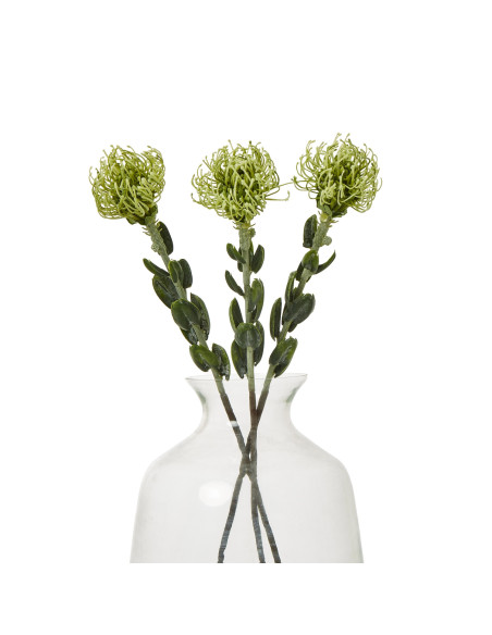 Affordable industrial style furniture Hill Interiors Green Pincushion Protea Spray 23838 for modern home decor, free shipping o