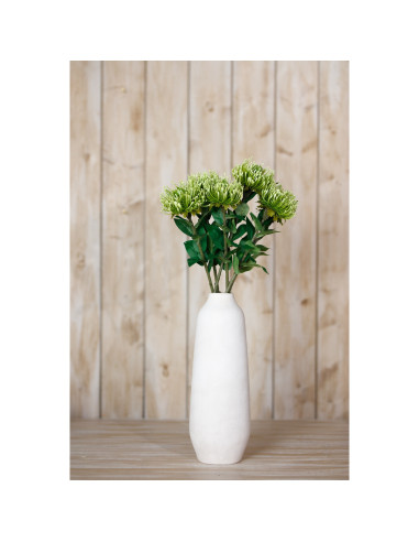 High-quality metal and wood construction of Hill Interiors SKU 23843 Green Protea Lorea Stem, detailed view for UK customers.