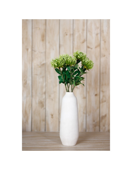 High-quality metal and wood construction of Hill Interiors SKU 23843 Green Protea Lorea Stem, detailed view for UK customers.