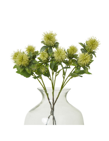 Affordable industrial style furniture Hill Interiors Green Safflower Spray 23815 for modern home decor, free shipping options a