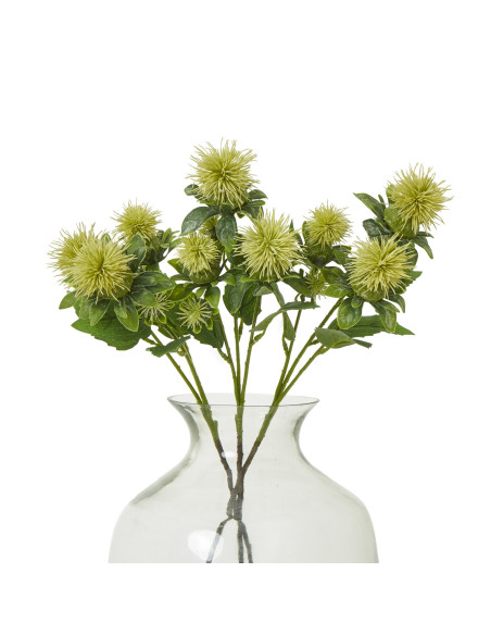 Affordable industrial style furniture Hill Interiors Green Safflower Spray 23815 for modern home decor, free shipping options a