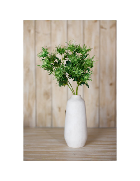 High-quality metal and wood construction of Hill Interiors SKU 23819 Green Sea Holly Spray, detailed view for UK customers.